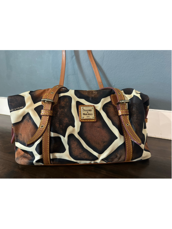 Dooney & Bourke Handbags - Women's Dooney & Bourke Giraffe Print Satchel Bag, One Size, Brown/Beige